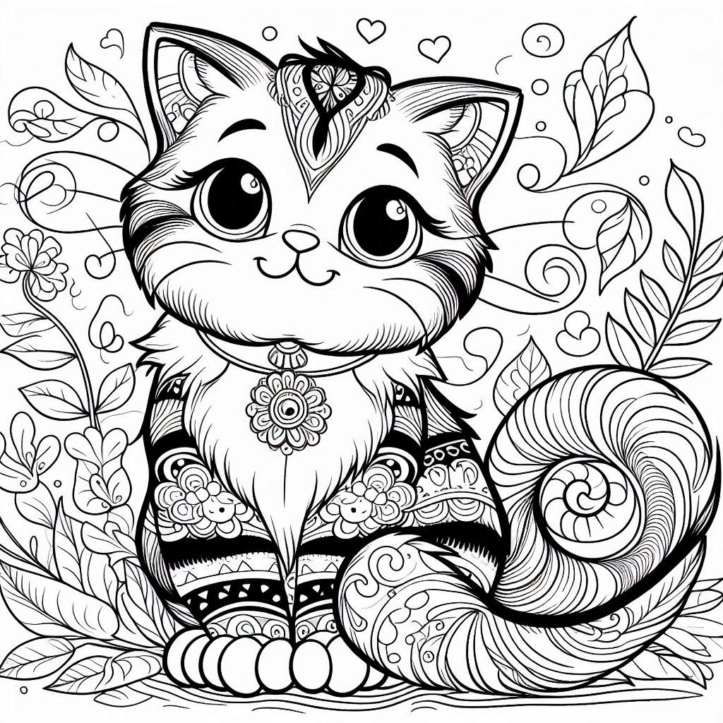 coloriage de chat_001.jpeg à imprimer