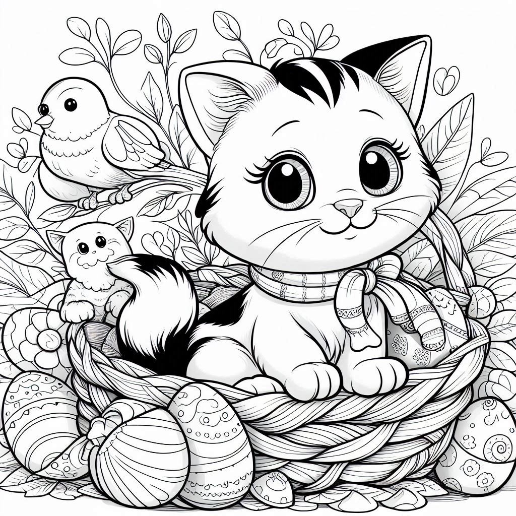 coloriage de chat_002.jpeg à imprimer