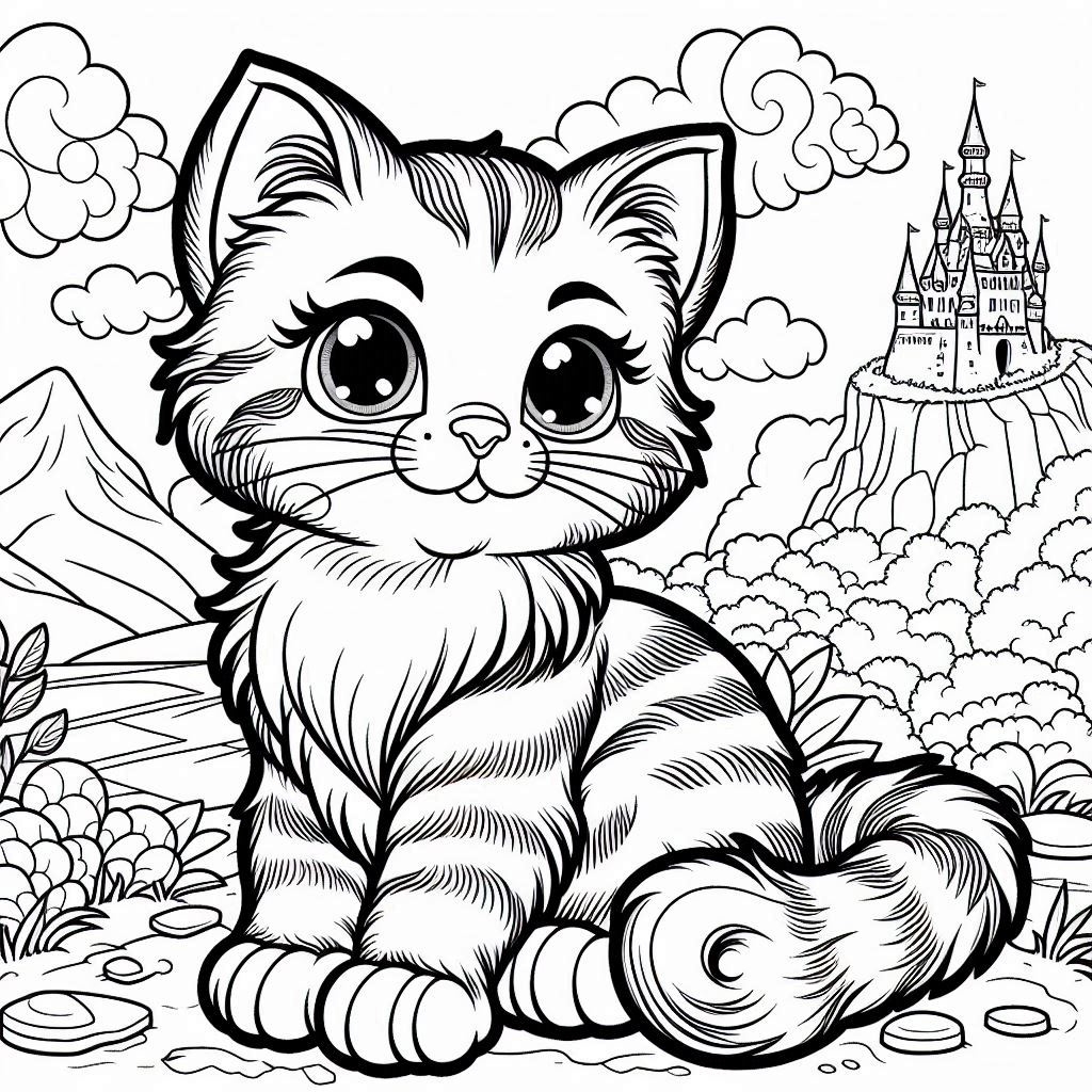 coloriage de chat_004.jpeg à imprimer