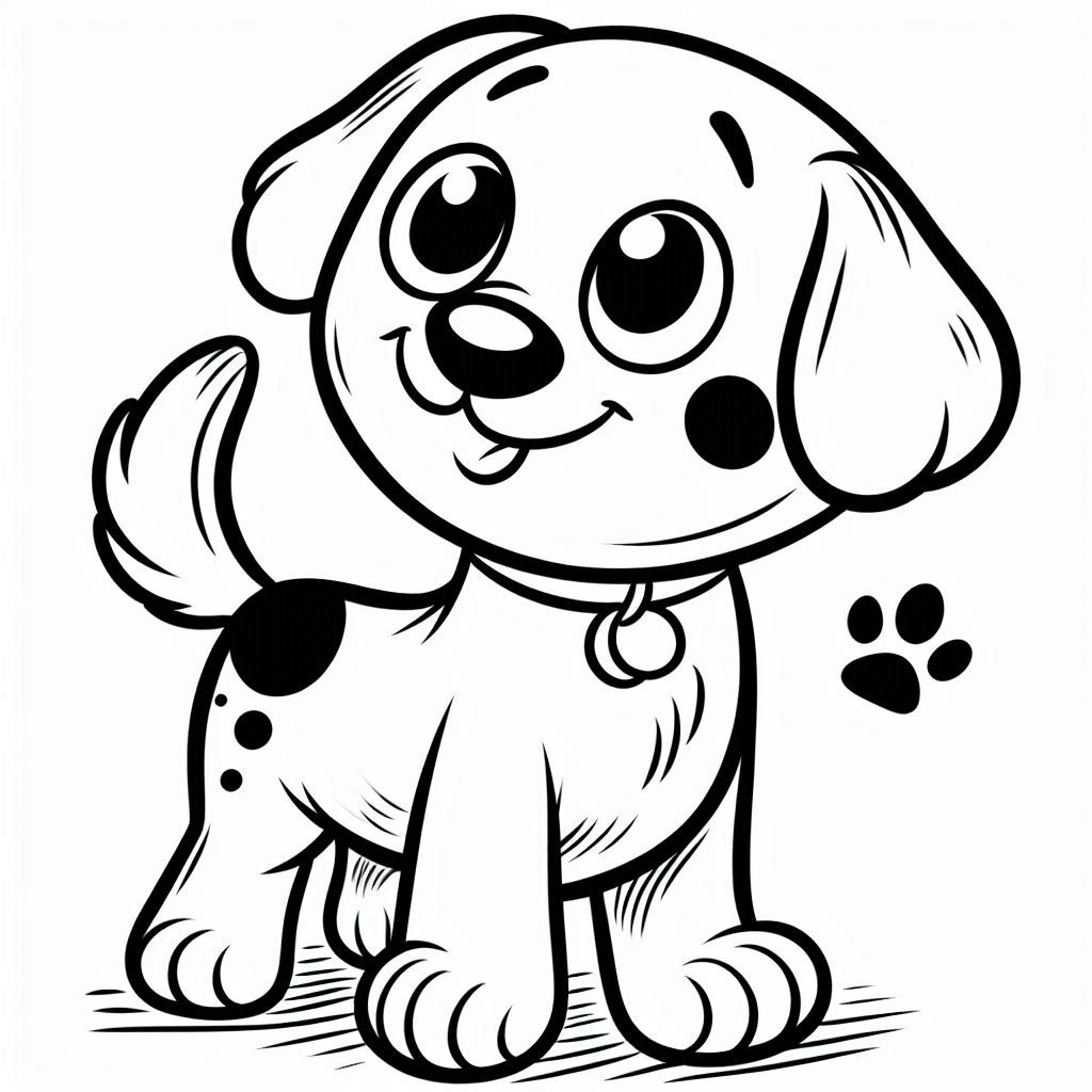 coloriage de chien_004.jpg à imprimer